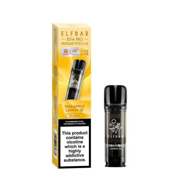 Elf Bar ELFA Pro Pineapple Lemon QI Prefilled Pod Kit – 20mg