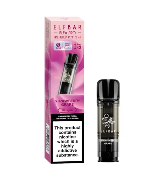 Elf Bar ELFA Pro Strawberry Grape Prefilled Pod Kit – 20mg