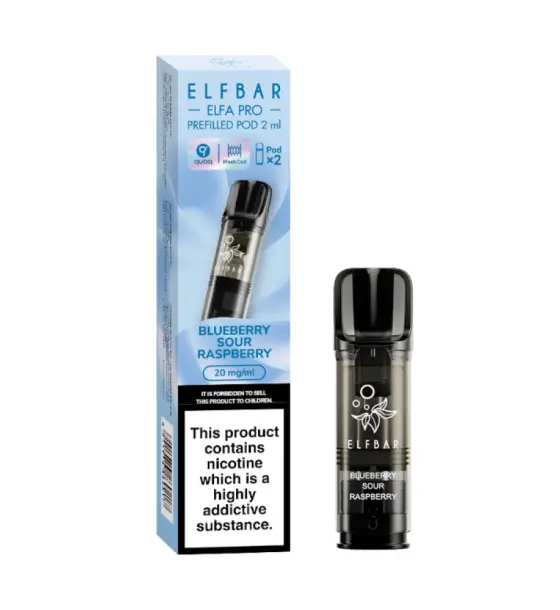 Elf Bar ELFA Pro Blueberry Sour Raspberry Prefilled Pods – 20mg