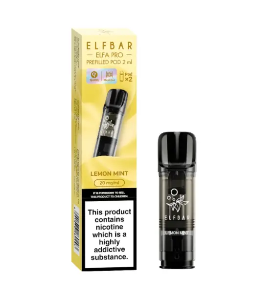 Elf Bar ELFA Pro Lemon Mint Prefilled Pods – 20mg