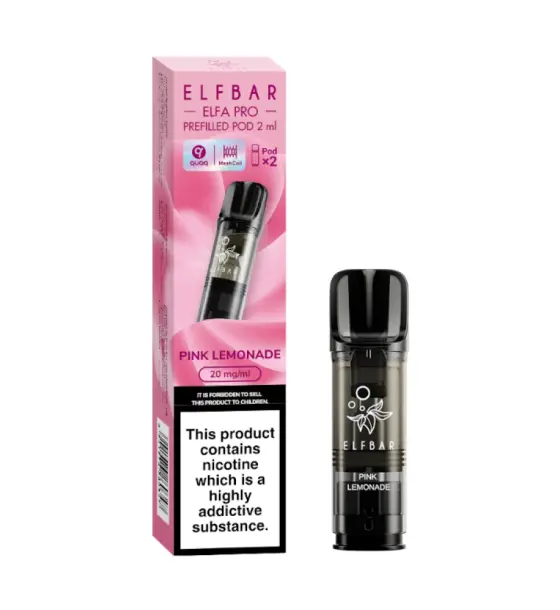 Elf Bar ELFA Pro Pink Lemonade Prefilled Pods – 20mg