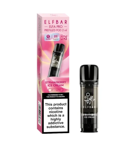 Elf Bar ELFA Pro Strawberry Ice Cream Prefilled Pods – 20mg