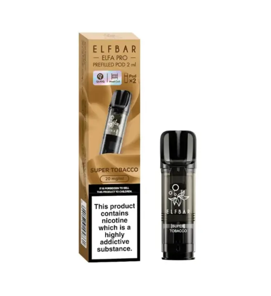 Elf Bar ELFA Pro Super Tobacco Prefilled Pods – 20mg
