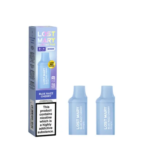 Lost Mary BM600 Blue Razz Cherry Prefilled Pod Kit – 20mg
