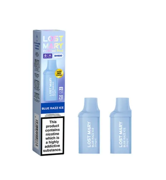 Lost Mary BM600 Blue Razz Ice Prefilled Pod Kit – 20mg