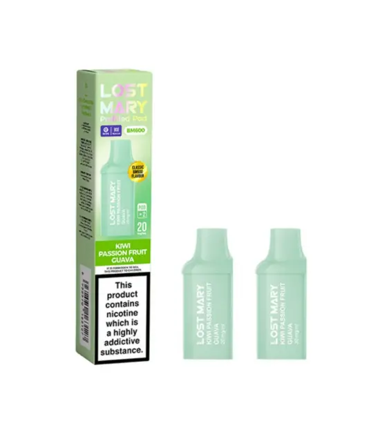 Lost Mary BM600 Kiwi Passion Fruit Guava Prefilled Pod Kit – 20mg