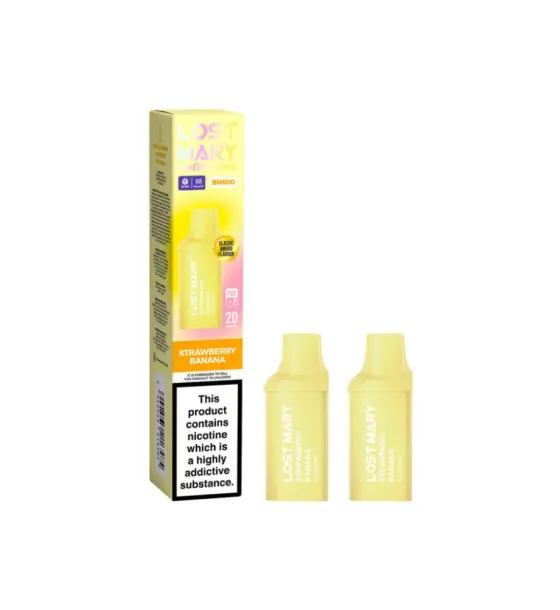 Lost Mary BM600 Strawberry Banana Prefilled Pod Kit – 20mg