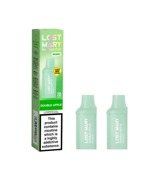Lost Mary BM600 Double Apple Prefilled Pods – 20mg