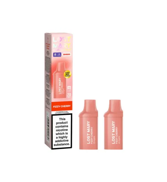 Lost Mary BM600 Fizzy Cherry Prefilled Pods – 20mg