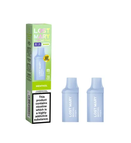 Lost Mary BM600 Menthol Prefilled Pods – 20mg