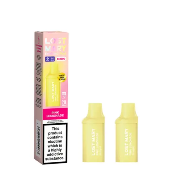 Lost Mary BM600 Pink Lemonade Prefilled Pods – 20mg
