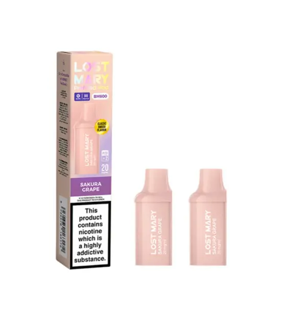 Lost Mary BM600 Sakura Grape Prefilled Pods – 20mg