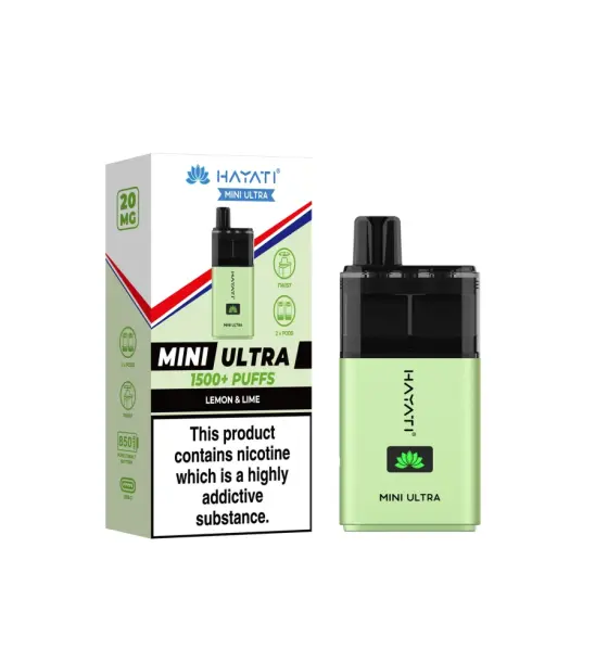 Hayati Mini Ultra Lemon & Lime Prefilled Pod Kit – 20mg
