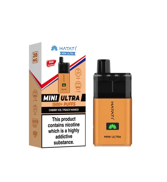 Hayati Mini Ultra Cherry Ice / Peach Mango Prefilled Pod Kit – 20mg