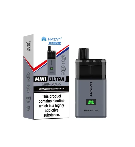 Hayati Mini Ultra Strawberry Raspberry Ice Prefilled Pod Kit – 20mg