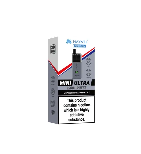 Hayati Mini Ultra Strawberry Raspberry Ice Prefilled Pods – 20mg