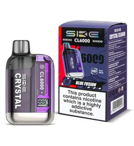 SKE Crystal CL6000 Blue Fusion Prefilled Pod Kit – 20mg