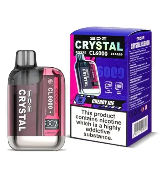 SKE Crystal CL6000 Cherry Ice Prefilled Pod Kit – 20mg