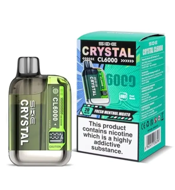 SKE Crystal CL6000 Fresh Menthol Mojito Prefilled Pod Kit – 20mg