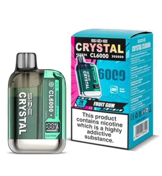 SKE Crystal CL6000 Fruit Gum Prefilled Pod Kit – 20mg