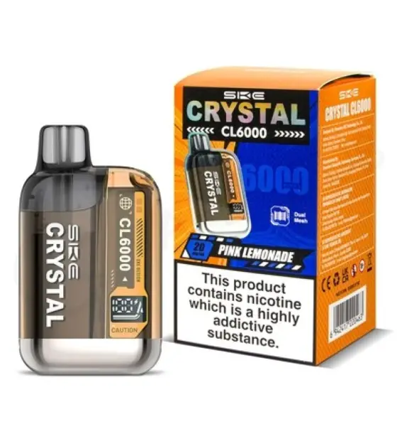SKE Crystal CL6000 Pink Lemonade Prefilled Pod Kit – 20mg