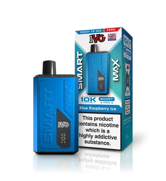 IVG Smart Max 10K Blue Raspberry Ice Prefilled Pod Kit – 20mg