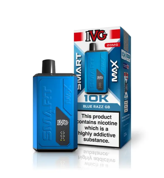 IVG Smart Max 10K Blue Razz GB Prefilled Pod Kit – 20mg
