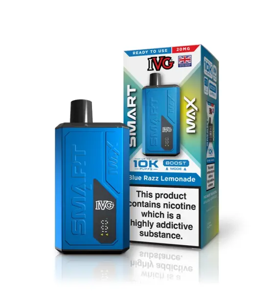 IVG Smart Max 10K Blue Razz Lemonade Prefilled Pod Kit – 20mg