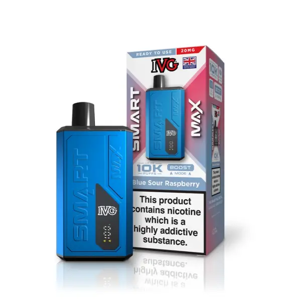 IVG Smart Max 10K Blue Sour Raspberry Prefilled Pod Kit – 20mg