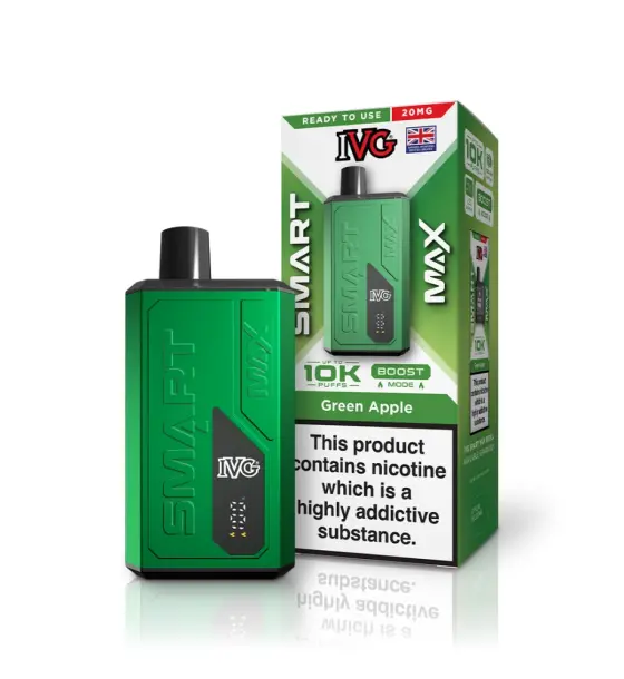 IVG Smart Max 10K Green Apple Prefilled Pod Kit – 20mg