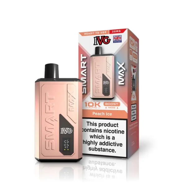 IVG Smart Max 10K Peach Ice Prefilled Pod Kit – 20mg