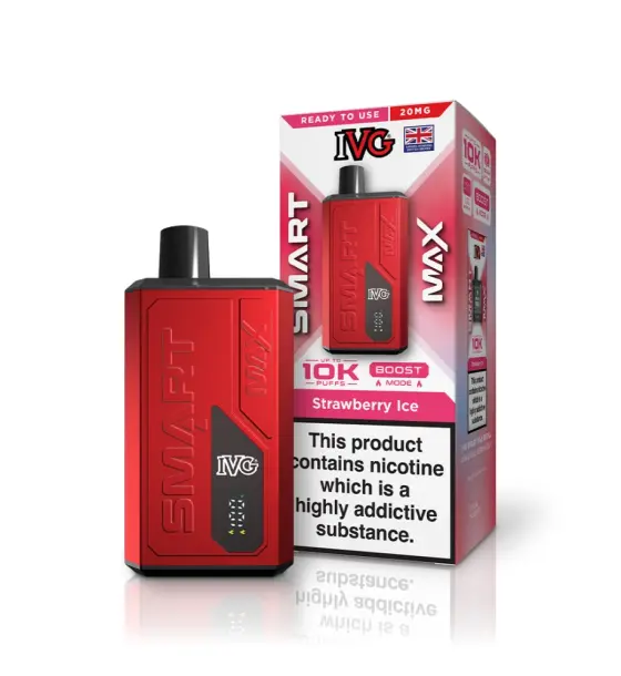 IVG Smart Max 10K Strawberry Ice Prefilled Pod Kit – 20mg