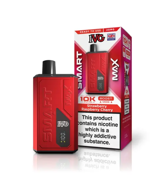 IVG Smart Max 10K Strawberry Raspberry Cherry Prefilled Pod Kit – 20mg