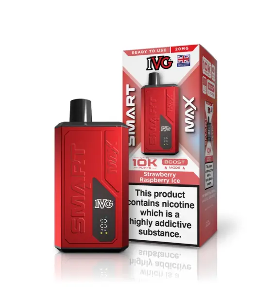 IVG Smart Max 10K Strawberry Raspberry Ice Prefilled Pod Kit – 20mg