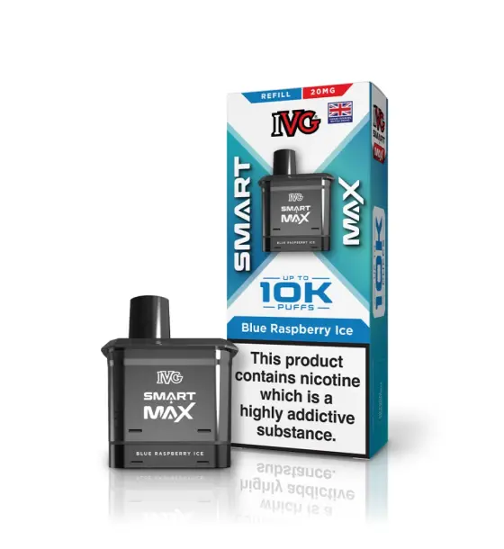 IVG Smart Max 10K Blue Raspberry Ice Refill Pod – 20mg