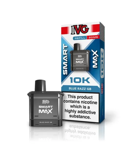 IVG Smart Max 10K Blue Razz GB Refill Pod – 20mg