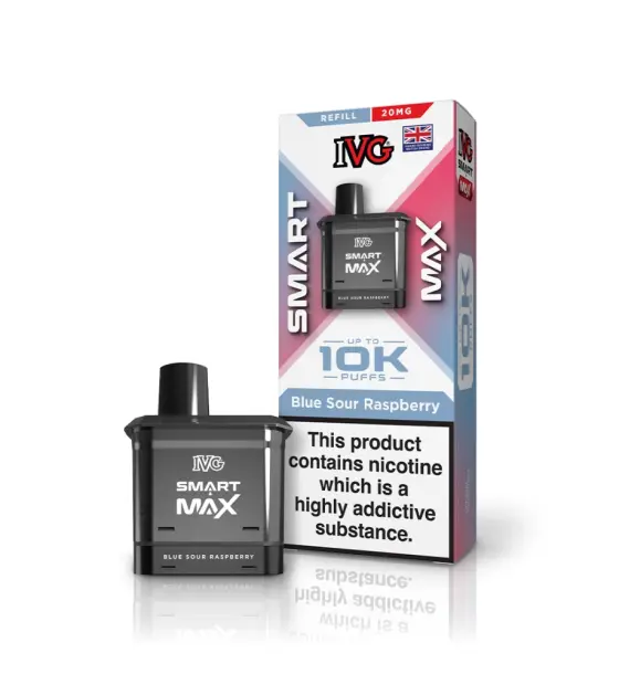 IVG Smart Max 10K Blue Sour Raspberry Refill Pod – 20mg