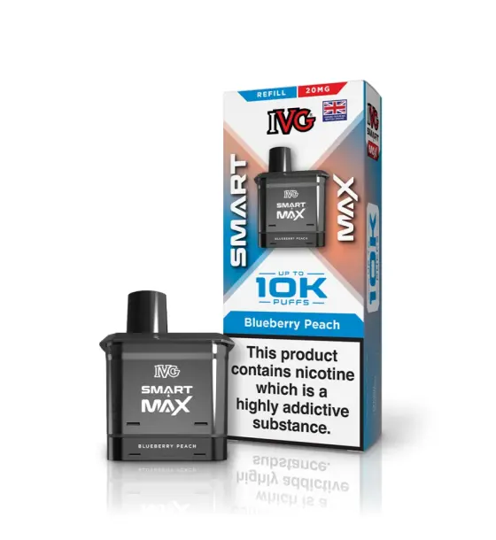 IVG Smart Max 10K Blueberry Peach Refill Pod – 20mg