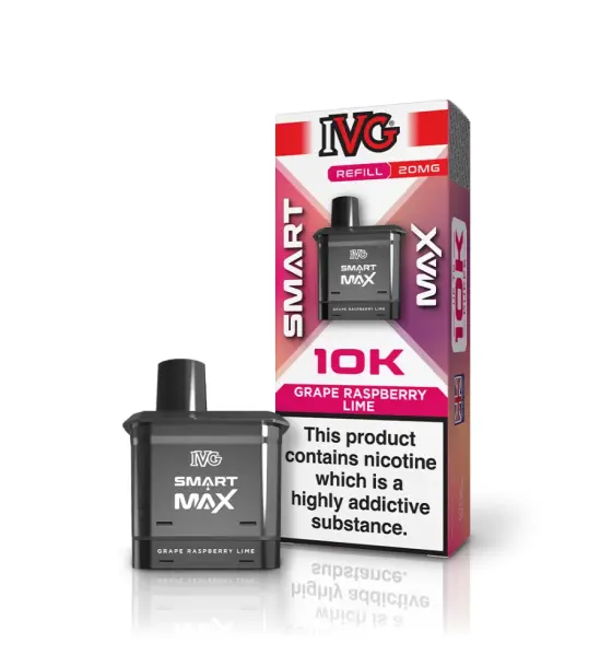 IVG Smart Max 10K Grape Raspberry Lime Refill Pod – 20mg