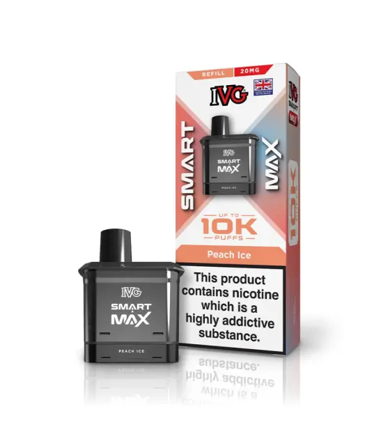 IVG Smart Max 10K Peach Ice Refill Pod – 20mg