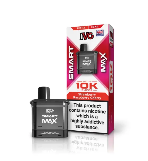 IVG Smart Max 10K Strawberry Raspberry Cherry Refill Pod – 20mg