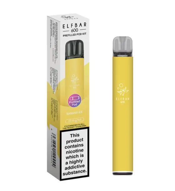 Elf Bar 600 Banana Ice Prefilled Pod Kit – 20mg