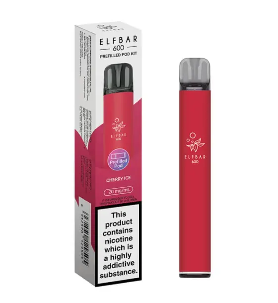 Elf Bar 600 Cherry Ice Prefilled Pod Kit – 20mg