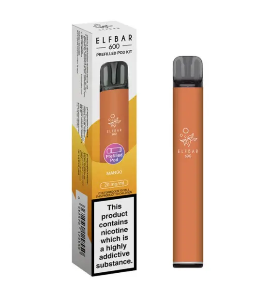 Elf Bar 600 Mango Prefilled Pod Kit – 20mg