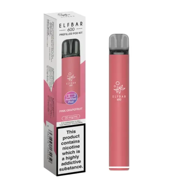 Elf Bar 600 Pink Grapefruit Prefilled Pod Kit – 20mg