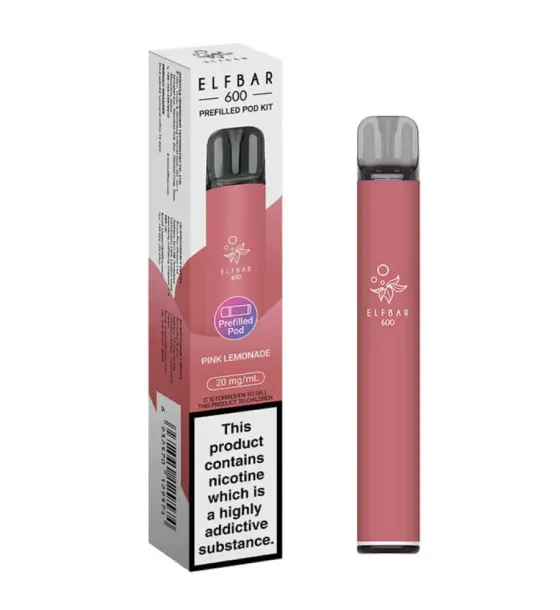 Elf Bar 600 Pink Lemonade Prefilled Pod Kit – 20mg