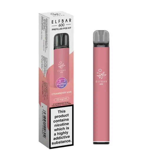 Elf Bar 600 Strawberry Kiwi Prefilled Pod Kit – 20mg