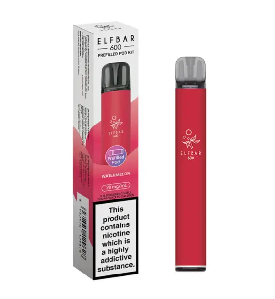 Elf Bar 600 Watermelon Prefilled Pod Kit – 20mg