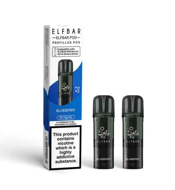 Elf Bar 600 Blueberry Prefilled Pods – 20mg