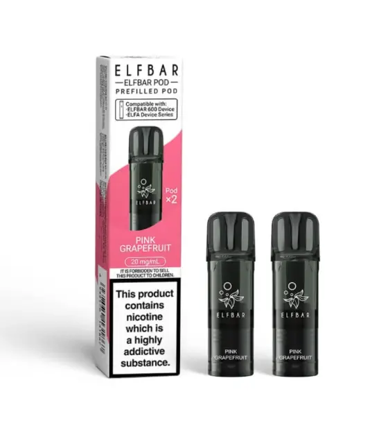 Elf Bar 600 Pink Grapefruit Prefilled Pods – 20mg